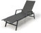 LIFEZEAL Gartenliege Rattan, Sonnenliege mit Verstellbarer Rückenlehne & Armlehnen, Terrassenliege aus PE-Rattan & Metall, Liegestuhl für Strand, Pool, Terrasse, Balkon, Belastung 150 kg