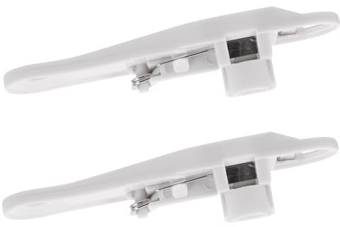 DOITOOL Lot de 2 Coupe-Haricots Multifonctions Blanc en Plastique Éplucheur Intégré Outil D’Aide au Tranchage Fin pour Haricots et Légumes Gadget Cuisine Pratique pour Maison et