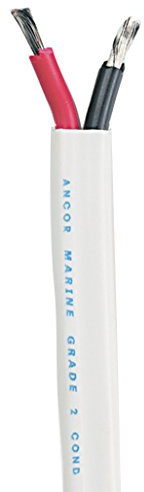 Ancor Marine Grade Products 121910 Duplex Cable, 18/2 AWG (2 x 0.8mm2), Flat - 100ft,Black/Red