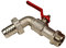 Auslaufventil mit Schlauchanschluss mit Hebelgriff aus Stahl 15bar, 1/2'' Anschlussgewinde