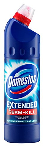 Domestos Blekmedel 750 ml Flaska, Original – Förpackning med 3 x 750 ml