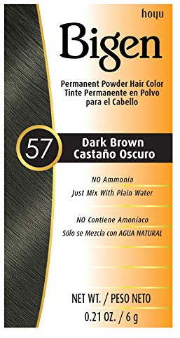 #57 Dark Brown Bigen Permanent Powder - 6 Pack