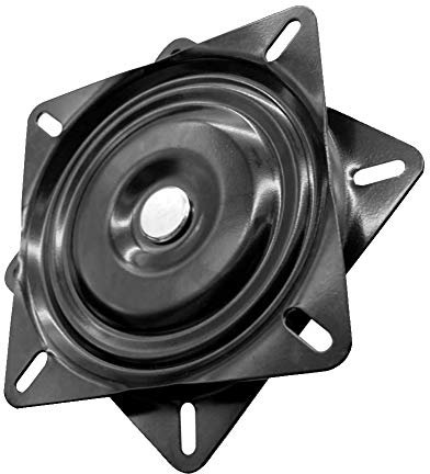 Piattaforma Girevole, Base Rotante di 360° in Ferro, Susan Piatto Girevole con Cuscinetti Rotanti, per Mobile, TV, Schermo, Portariviste, Sgabelli (6 Pollici)