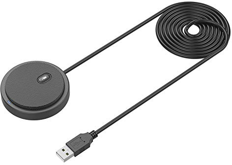 Fesjoy UM02 USB rundstrålande kondensatormikrofon mikrofon kompatibel med möten affärskonferens dator stationär bärbar dator PC röstchat videospel live-överföring ljudinspelning
