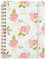 JKXWX Notizbuch Blumenmuster Zeitplan Notebook Daily Plan Jahr Kalender A5 Coil Notebook English Book Time Management Agenda, 4 NotizbüCher
