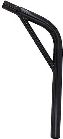 Bike Seat Post with Support, Steel Lay Back BMX Bicycle Seat Post w/ Support, Multiple Sizes (Black) (27.2 X 350mm)