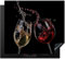 KitchenYeah© Protection Plaque Induction 60x52 cm Protege Deco Cuisine Cache Protège De Cuisson Accessoires Vin rouge - Vin blanc - Verre - Noir