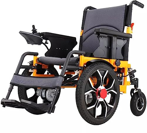 Elektrischer Rollstuhl für Erwachsene, faltbarer leichter elektrischer Rollstuhl, Lithium-Batterie, Nettogewicht 36 kg, geeignet für Reisen Erwachsene ältere Roller