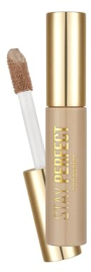 Flormar Stay Perfect Concealer – correttore liquido con applicatore jumbo, copriocchiaie idratante e coprente, texture cremosa, lunga tenuta, ideale per trucchi donna, 006 Medium Beige