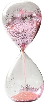 rockible Sand Timer Sandglass Novelty Sand Timer Glitter Glass Sand Clock, Pink