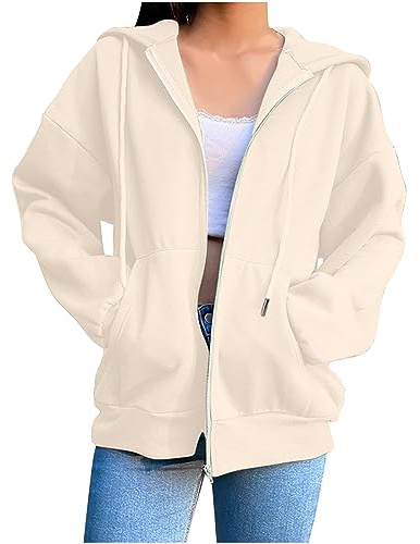 Chaqueta con capucha para mujer, sudadera con capucha, sudadera con cremallera, jersey de manga larga, talla grande, con capucha, cremallera de algodón, chaqueta deportiva, chaqueta para correr