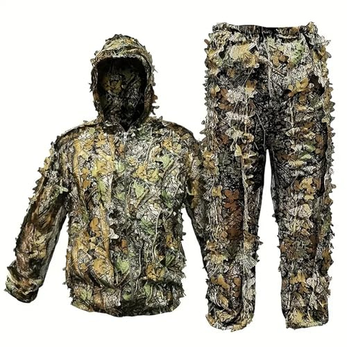 Agdbekleidung Ensemble de vêtements de camouflage pour homme - Combinaison de camouflage respirante - Costume de forêt militaire - Pantalon de chasse - Veste de chasse - Pour la chasse à la brousse