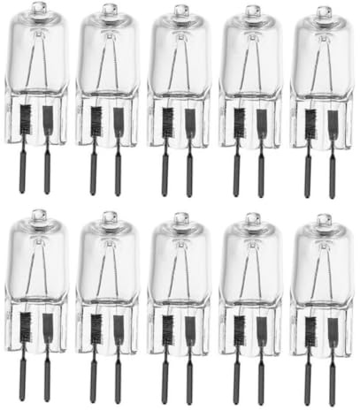 BLOMDE Gy6.35 Halogenlampen 12 V 24 V 230 V dimmbar, Warmweiß 2700 K, hoher Cri, 2-polige G6.35-Glühbirne für Schienen- und Displaybeleuchtung, 10er-Pack, 24 V, 20 W
