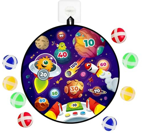 Zyntora Canestro Da Basket Per Interni - Con Bersaglio per Freccette 2-in-1 Pieghevole Giochi per Feste | Giochi Bambini - Per Bambini Ragazzi Ragazze Famiglia Amici Uffici Camera Da Letto Aula