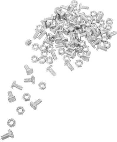 UKCOCO 50 Juegos De Accesorios Para La Construcción De Invernaderos Kit De Fijación Para Invernaderos Herrajes Para Túneles De Cultivo Pernos De Cimentación Plateados