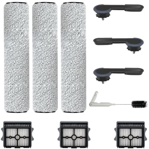 3 Brush Roller and 3 Filters Accessories for Tineco Floor One Stretch S6