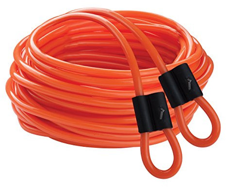 Champion Sports Double Dutch Licorice Speed Jump Ropes (Set of 2) - Orange, 30ft
