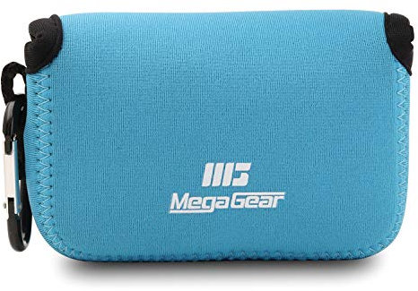 MegaGear MG592 Ultraleichte Kameratasche aus Neopren kompatibel mit Olympus Tough TG-6, TG-5,,TG-4, Sony Cyber-shot Cyber-shot DSC-RX100 VI, DSC-RX100 V, DSC-RX100 IV - Blau