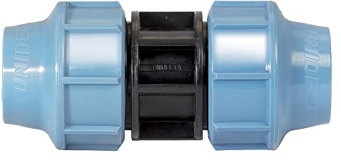 Manicotto In Polipropilene Pn16. A Compressione, Conforme Alle Vigenti Normative Uni-Iso-Din-Afnor E Alle Norme Per Convogliamento D'Acqua Potabile E Fluidi Alimentari.