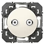 Legrand 600357 Prise réseau câblé AFORM type F dooxie, à étoile blindée, finition blanc