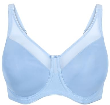 Hunkemöller Unwattierter Minimizer-Bügel-BH Nina - Bel air Blue - 80F