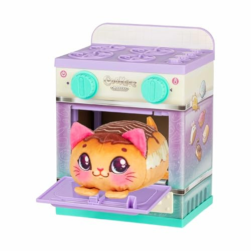 Cookeez Makery Mini Oven Playset, Juguete Infantil Interactivo, Ingredientes para Crear tu Mascota de Peluche, Tiene Sonidos y Olor Dulce, Niños +5 Años, Modelo Aleatorio, Famosa (CKE06000)