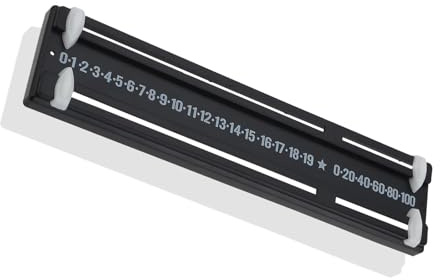 fKiZanthene Black Snooker Scoreboard Plastic Score Keeper for Billiards and Table Tennis Easy to Read Manual Flip Scoreboard for Snooker Matches Clubs and Game Rooms