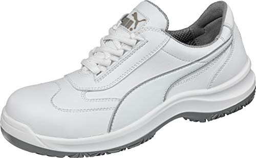 PUMA Abus 640622.47 Clarity Low S2 SRC - Calzado de Seguridad (Talla 47), Color Blanco