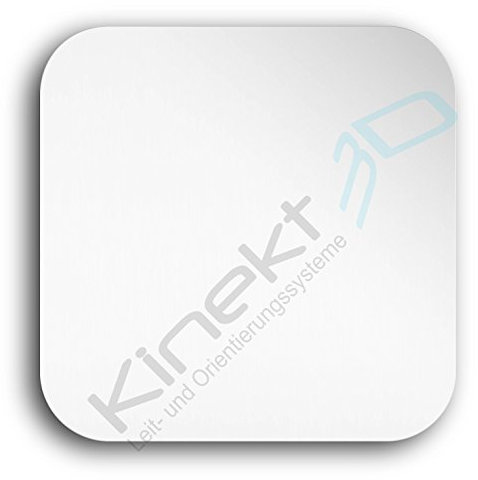 Kinekt3d Leitsysteme - Targhette per porta in alluminio Dimensioni 150 x 150 mm. I cartelli sono realizzati in alluminio spesso 1,5 mm con superficie raffinata (anodizzata).