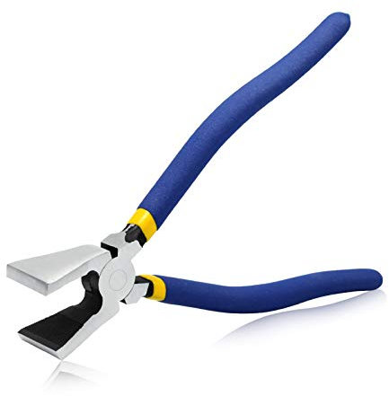 SPEEDWOX Glaszange, flache Backen, 20,3 cm, Glasbrechzange, Buntglaszange, Glasbrechwerkzeug, langlebiges Mosaik-Brechwerkzeug, Glaszange, strapazierfähig für Fliesen, Buntglasarbeiten