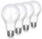 Famitree E27 LED Glühbirne Kaltweiß 6500K, 20W Ersetzt 150W, 2452lm, Super Hell, Energie Sparen LED Birne, Kein Geräusch, Nicht Dimmbar, 4er-Pack