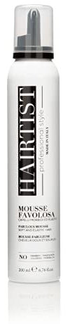 Hairtist, Mousse Favolosa, Mousse per Capelli ad Azione Riparatrice a Base di Collagene, Dona Lucentezza e Morbidezza, Preserva il Colore, Adatta per Tutti i Tipi di Capelli, 200 ml