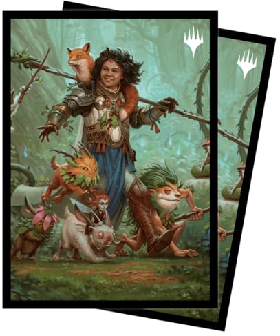 Ultra Pro Wilds of Eldraine Standard Deck Protector Sleeves (100ct), Ellivere of The Wild Court - 100 Matte Surface Polypropylene (PP) Collectible Trading Card Protective Sleeves