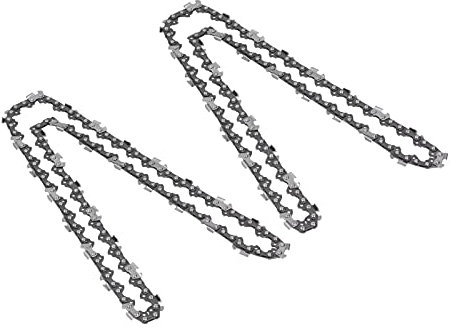 Chaîne de tronçonneuse, chaînes de calibre 0,050 pouces, lame en acier allié, pas de 3/8 pouces, dureté élevée pour la coupe(1862 nœuds)