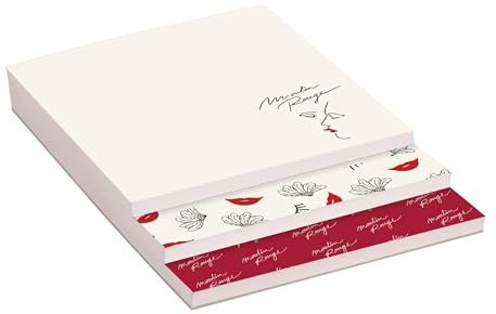 Clairefontaine 812443C - Molinillo rojo, bloque de notas de 3 niveles, 10 x 14 x 0,8 cm, 90 hojas, 30 por formato