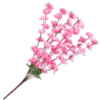 XIAHIOPT 7 tenedores de flores artificiales para decoración del hogar, jardín artificial