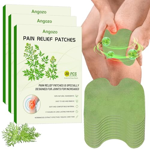 Pain Relief Patches - 60Pcs Knee Pain Relief Patche Relieve Knee Pain in Minutes,Knee Patches for Pain Relief for Arthritis,Relieves Muscle Soreness in Knee, Neck, Shoulder