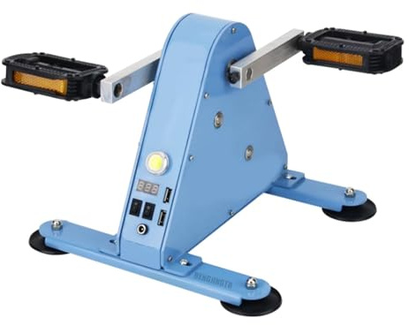 HENGJINGTR Generatore di Pedali Senza Rumore, Alimentatore di Emergenza da 100 W Generatore per Cyclette con Doppia interfaccia USB/Uscita DC1-35V Adatto per la Ricarica a casa e in Campeggio