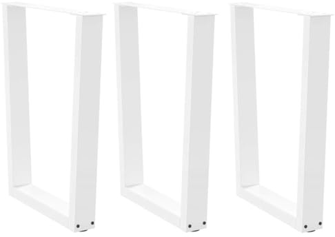 Frdhee Lot de 3 pieds pour meubles de bureau, table à manger, en forme de V, 70 x (72-73,3) cm, en acier, pour table de bar, table d'appoint, table de chevet