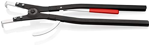 KNIPEX Pinza per anelli di sicurezza per anelli di sicurezza esterni su alberi nera, verniciata a polvere 580 mm, 46 20 A61