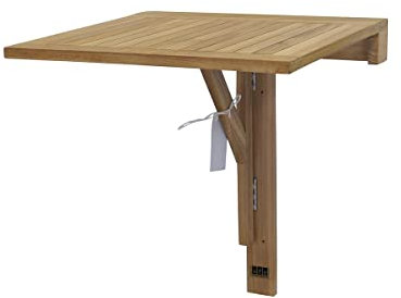 Antike Fundgrube Wandklapptisch, Gartentisch, Teak, Massivholz, Klapptisch (10745)