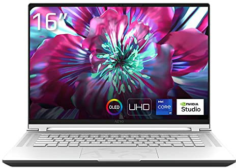 Gigabyte AERO 16 OLED (BSF-A3DE964SQ) Creator Laptop | 16 16:10 UHD OLED Display | Intel Core i9-13900H | 32GB RAM | 1TB SSD | GeForce RTX 4070 | Windows 11 Pro | Microsoft 365 (1 Jahr) | Silber