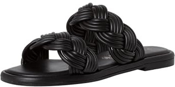 Tamaris Damen Mules Pantoletten Leder Sommer; BLACK/schwarz; 40 EU