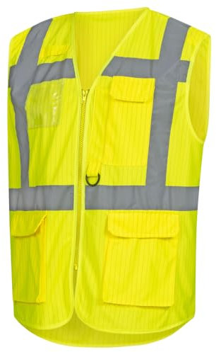 Nitras Warnweste 7118 Antistatisch, gelb, Größe XL