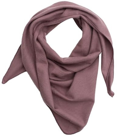 Lilano, Kinder/Baby Halstuch Dreieckstuch Groß, 70% Wolle (kbT), 30% Seide, 210 gr./m ² (Mauve)
