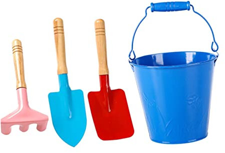 Abaodam 1 Set Gartengeräte Sukkulenten Pflanzschaufel Schaufeln Für Gartenspielzeug Pflanzeimer Für Draußen DREI Bonsai Pflanzwerkzeuge Mini Gartenrechen Mini Schaufel Aus Eisen