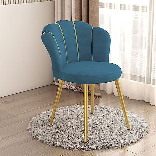 Sedia cosmetica per camera da letto, sgabello da trucco con schienale, elegante sedia da toeletta per camera da letto e soggiorno, design ergonomico, seduta confortevole