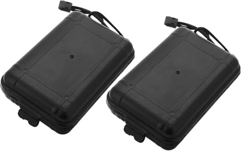 ROMISBABA Boîte de Rangement pour Pointes de Flèches en Plastique Porte-Flèches Portable 2 Pièces Taille Moyenne Étanche et Résistante aux Chocs Organiseur Pratique pour Tir à L’Arc en