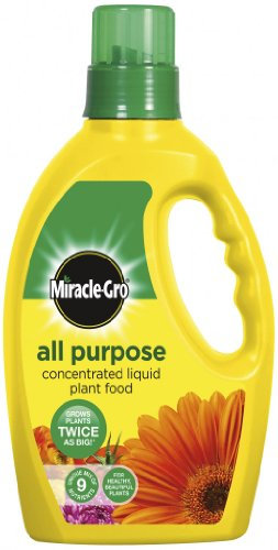 MIRACLE-GRO ALL PURPOSE LIQUID PLANT FOOD CONCENTRATED FERTILISER 1L 9 NUTRIENTS