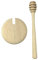 Legno miele Cucchiaio e copertura Jar Set.